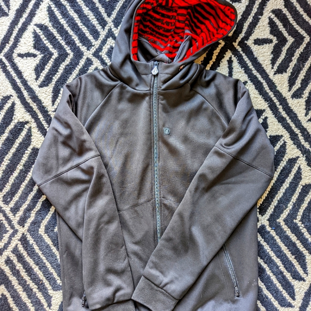 Mens Volcom Black Fleece Snow Jacket